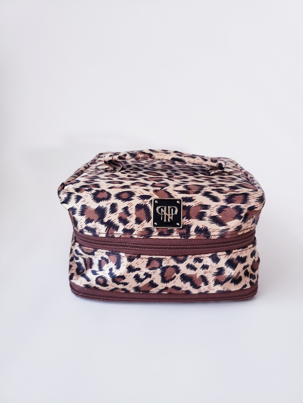 Vintage PurseN Leopard Print Jewelry Travel Organizer Bag